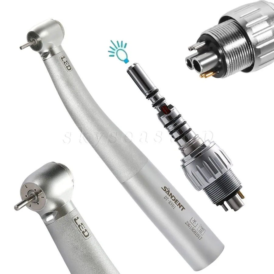 Оптический модуль 1-10 Dental Fiber Optic 3Spray Handpiece/6 Hole Quick Coupler — фото лота 2