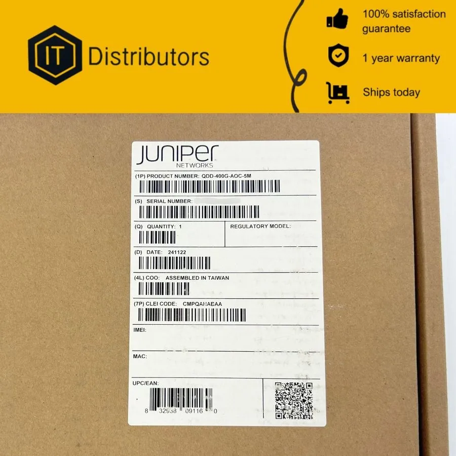 Кабель Juniper QDD-400G-AOC-5M