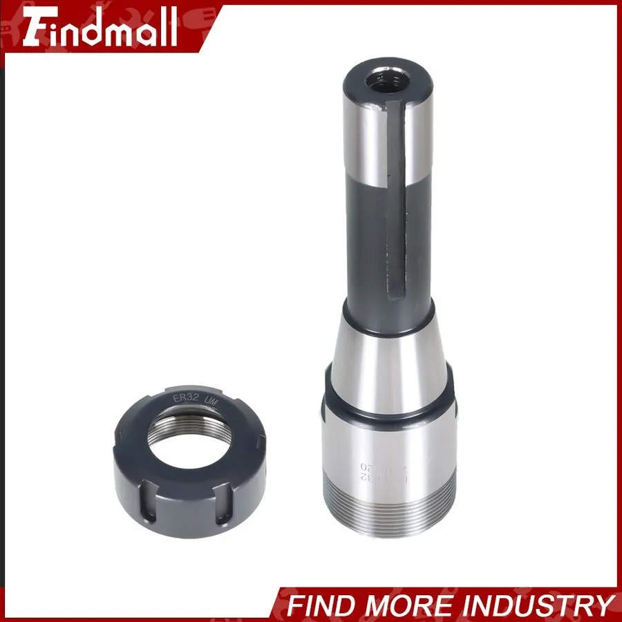 Патрон ER32 R8 7/16" Thread Collet Chuck Holder Fixed CNC Lathe+25-45 Spanner — фото лота 2