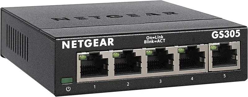 Коммутатор NETGEAR GS305v3 5 Port Gigabit Ethernet Unmanaged Switch