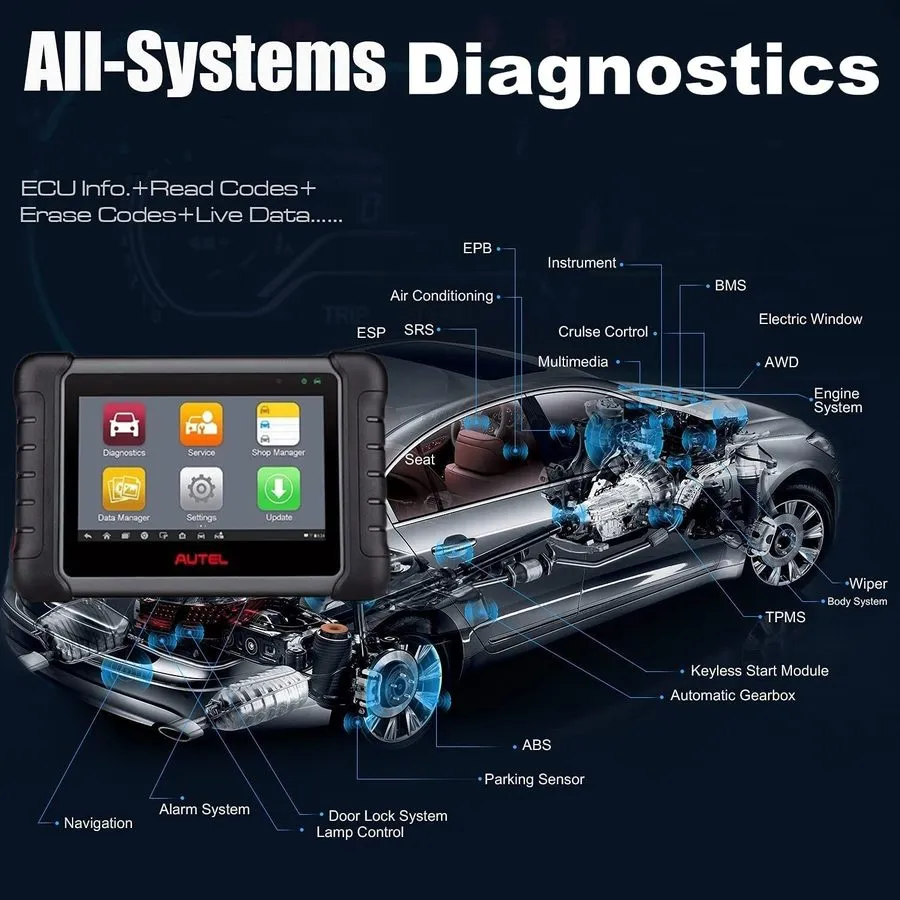 Диагностический сканер 2026 Diagnostic Tool Autel MX808 Pro Maxicheck Car Auto O