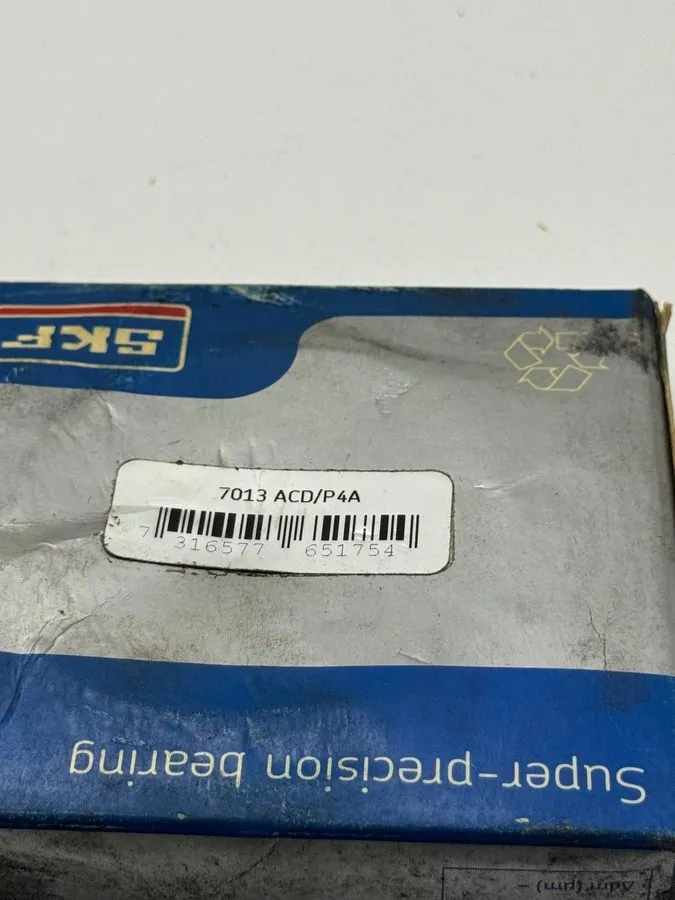 Подшипник SKF 7013 ACD/P4A Angular Contact Ball Bearing Precision P4A — фото лота 2