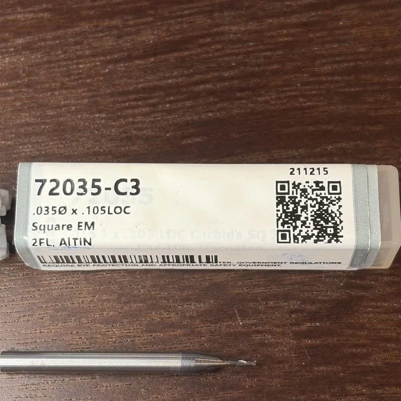 Режущий инструмент Harvey Tool HTC 72035-C3 Solid Carbide Square End Mill 0.035" — фото лота 1