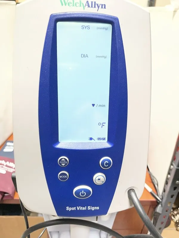 Монитор пациента Welch Allyn 420TB Spot Vital Signs Monitor 4200-155 Rolling Sta — фото лота 2