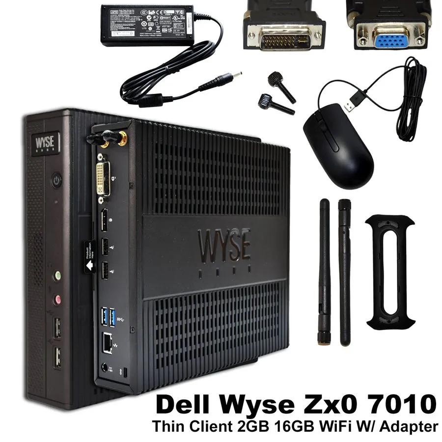 SSD-накопитель Dell Wyse 7010 Thin Client AMD G-T52R 1.50 GHz 2GB RAM 4GB SSD RJ