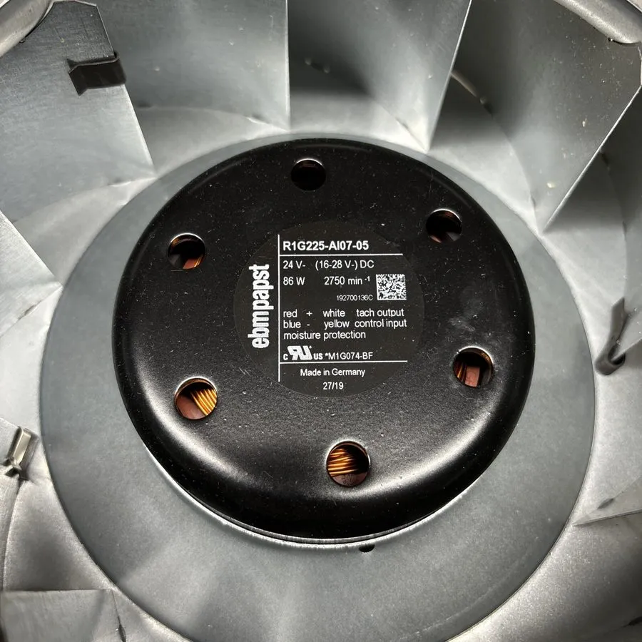 Вентилятор Ebm Papst R1G225-AI07-05 Centrifugal Fan, 24VDC Input, MCC 25-2976, D — фото лота 1