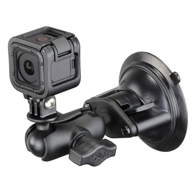 Фотокамера RAM Mount GoPro Short Arm Locking Suction Cup Camera Mount RAM-B-166-