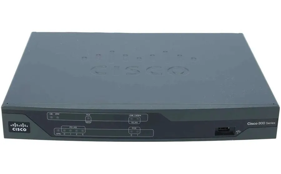 Маршрутизатор Cisco 861-K9 Integrated Services Router (ISR) & BOXED 4-Port Switc
