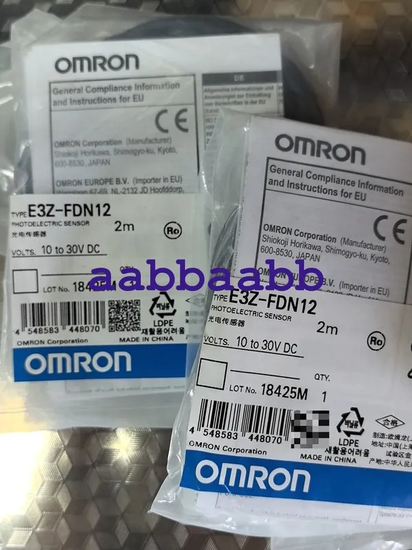 Фотоэлектрический датчик Omron E3Z-FDN12 2m 10-30VDC Photoelectric Sensor