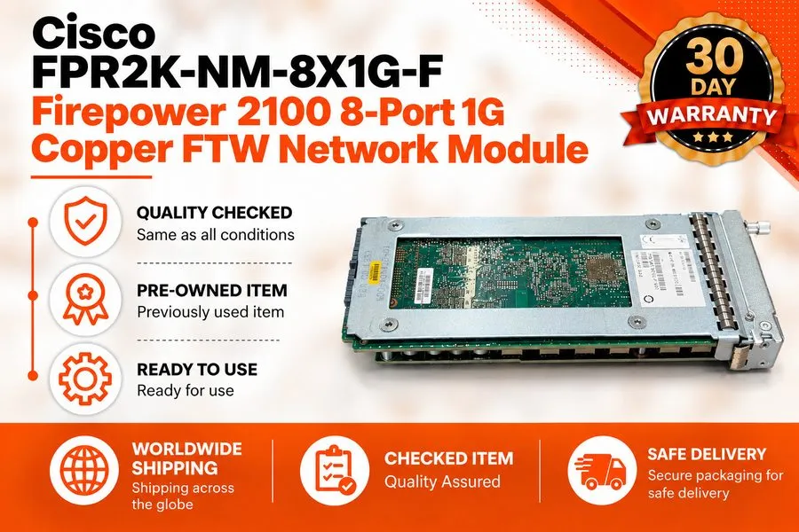 Межсетевой экран Cisco FPR2K-NM-8X1G-F Firepower 2100 8-Port 1G Copper FTW Netwo