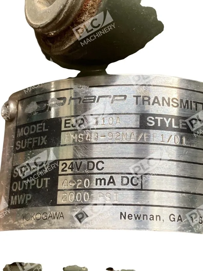 Датчик давления yokogawa pressure transmitter EJA110A EMS4B-92NA/FF1/D1 — фото лота 1
