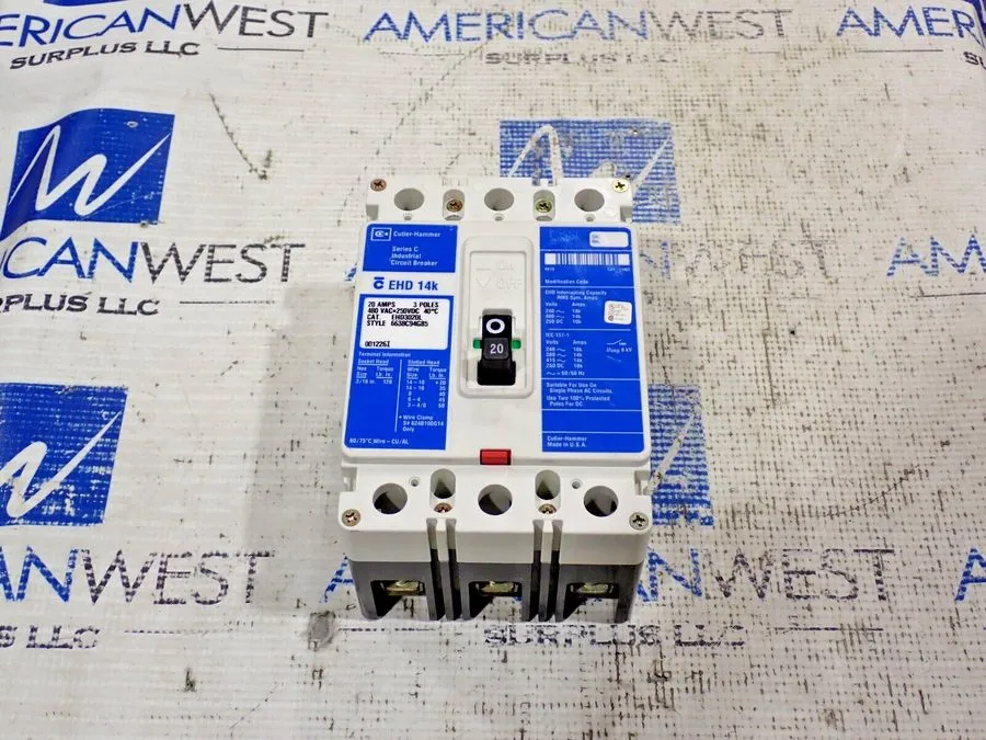 Автоматический выключатель Eaton Cutler-Hammer EHD3020L EHD 14k Series C 20A 480