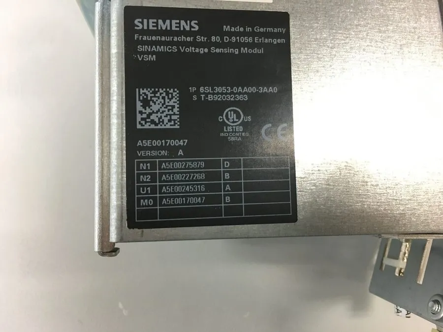 Частотный преобразователь Siemens VSM 6SL3053-0AA00-3AA0 SINAMICS — фото лота 2