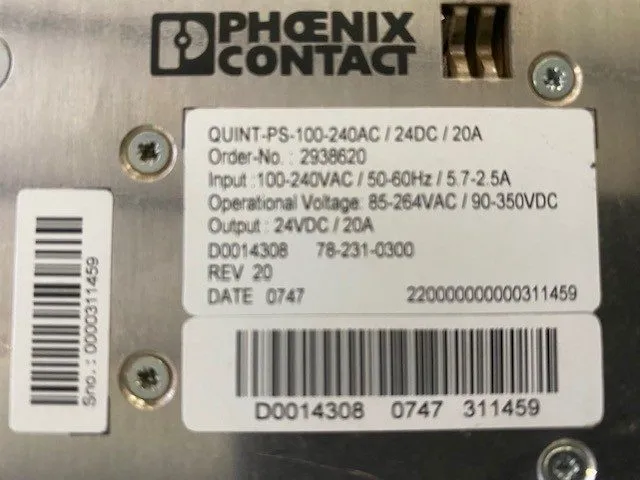 Блок питания Phoenix Contact Quint Power Supply QUINT-PS-100-240AC/24DC/20