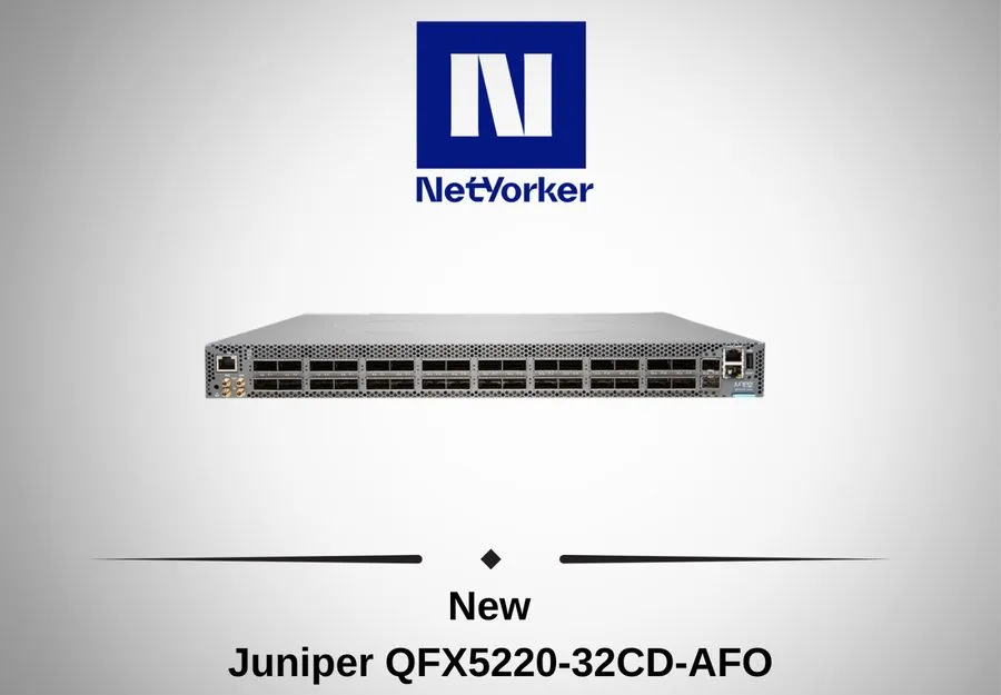 Коммутатор Juniper QFX5220-32CD-AFO 32 port 400G QDD switch