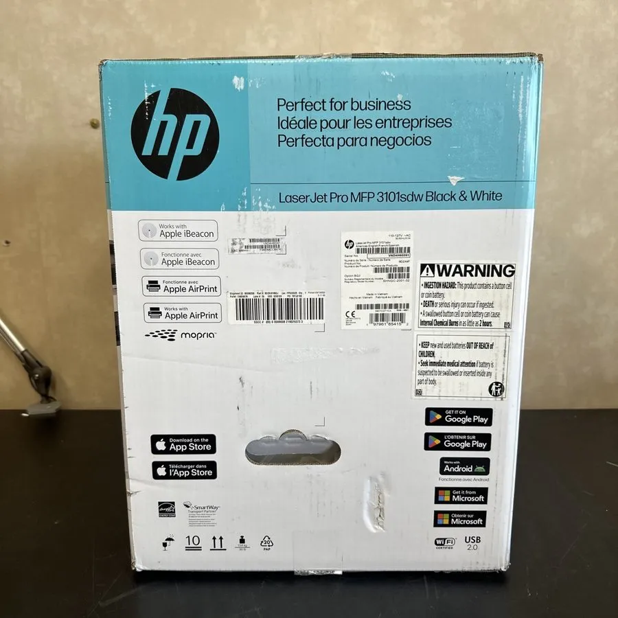 Лазерный принтер HP LaserJet Pro MFP 3101sdw Wireless Black & White Laser Printe