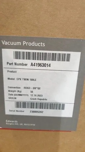 Насос Edwards EPX Twin 180LE Dry Vacuum Pump A41963014 ISO63 3/8 QC — фото лота 1