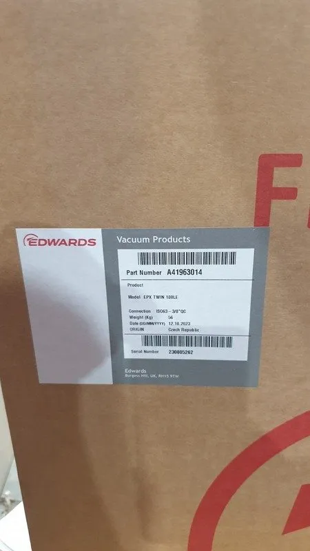 Насос Edwards EPX Twin 180LE Dry Vacuum Pump A41963014 ISO63 3/8 QC — фото лота 4