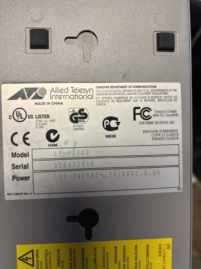 Коммутатор Allied Telesis AT-FS708 PoE 8 Port 10/100Mbps + 1 SFP Switch WORKS