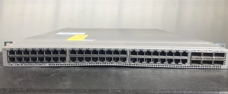 Коммутатор Cisco N3K-C31108TC-V 48-Port 10Gbase-T RJ45 6 QSFP28 & Dual AC *1-YEA — фото лота 2