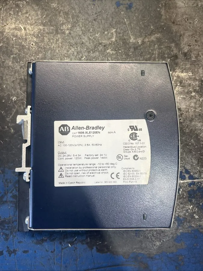 Блок питания AB 1606-XLE120EN 120W 24VDC 5A DIN Rail Power Supply