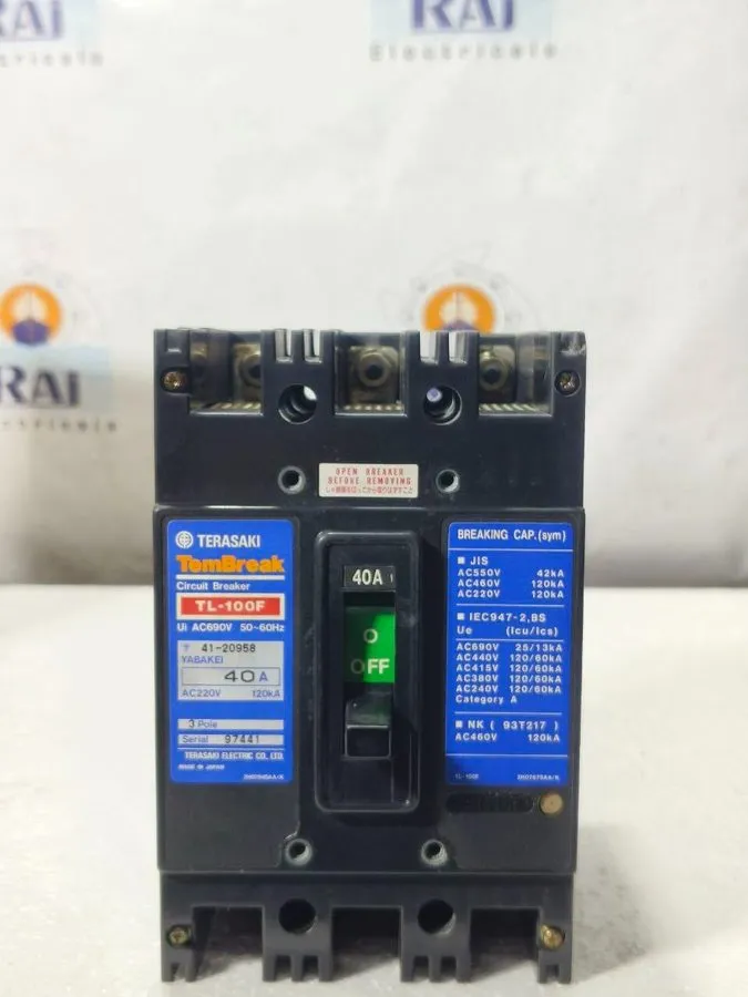 Автоматический выключатель TERASAKI TL-100F Tembreak Circuit Breaker 3 Pole AC69