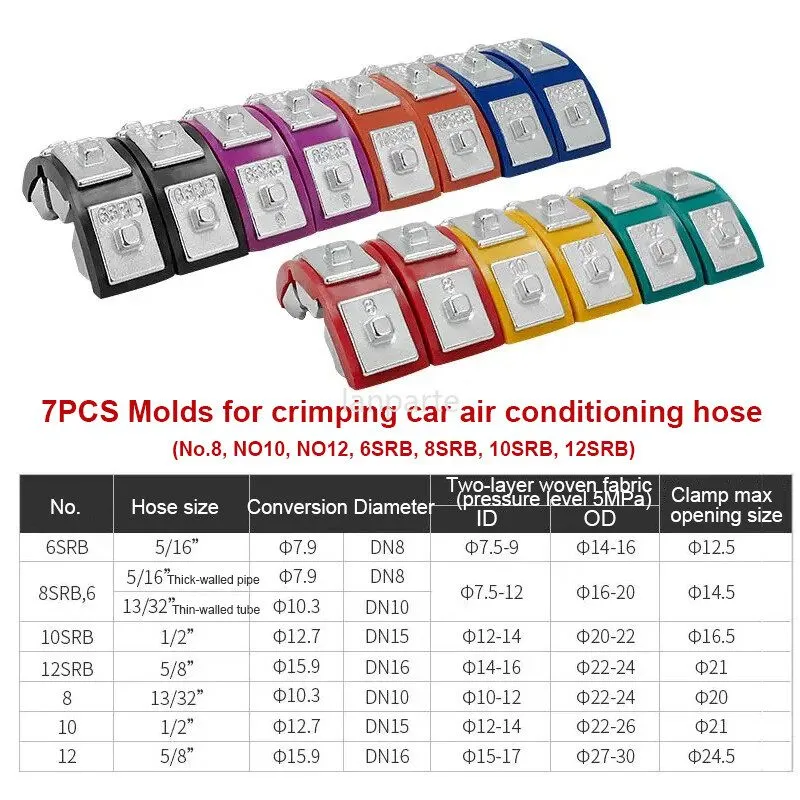 Трубопроводная арматура 110V-220V Electric Hydraulic Hose Crimper Machine A/C Ho — фото лота 1
