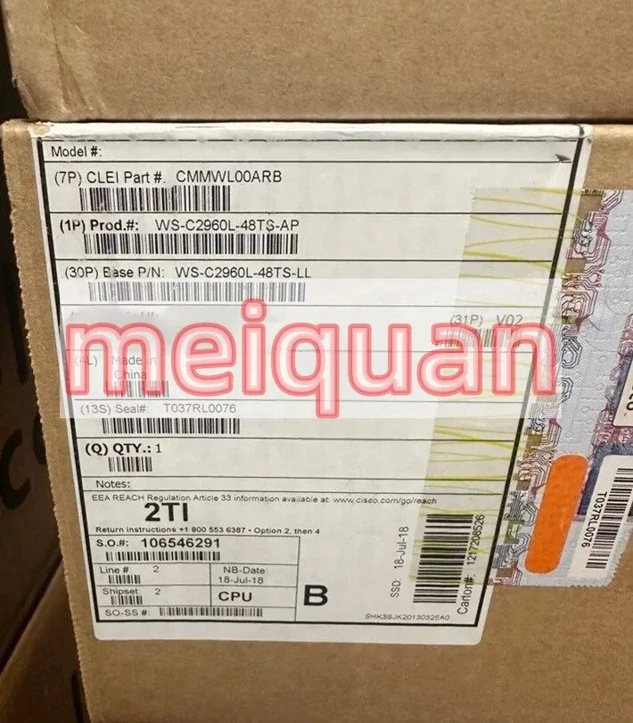 Коммутатор Cisco WS-C2960L-48TS-AP 48 Ports Fully Managed Ethernet Switch