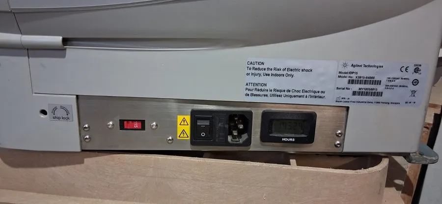 Насос Agilent Technologies IDP-15 Dry Scroll Vacuum Pump 1884 Hrs — фото лота 2