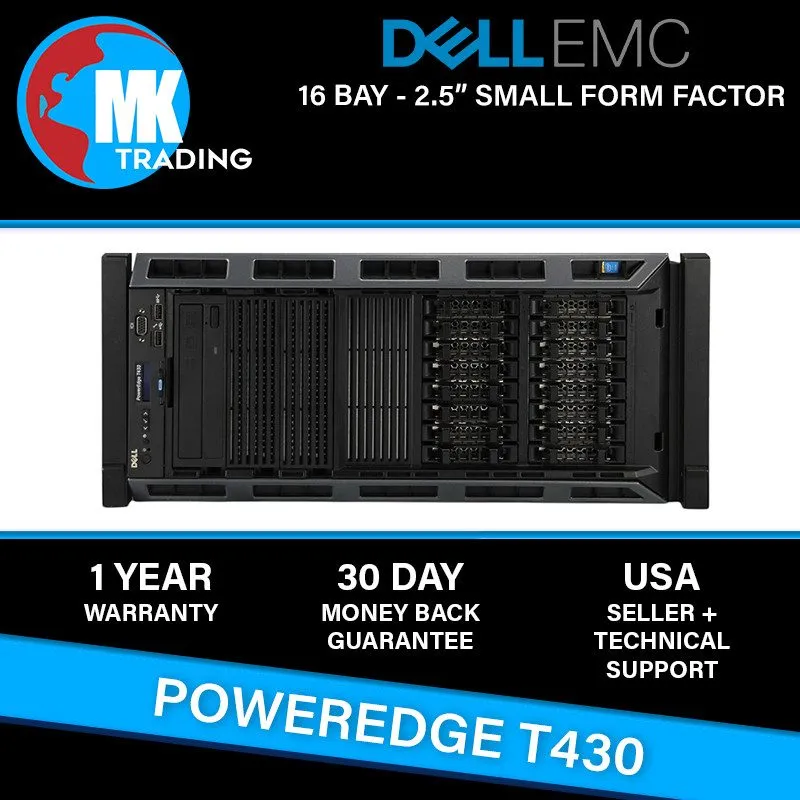 Сервер Dell PowerEdge T430 8B LFF 5U Server -V2- Choose CPUs/RAM/Drives Wholesal