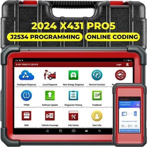 Диагностический сканер LAUNCH X431 PAD V VII X-PROG3 IMMO PLUS Diagnostic Tool K