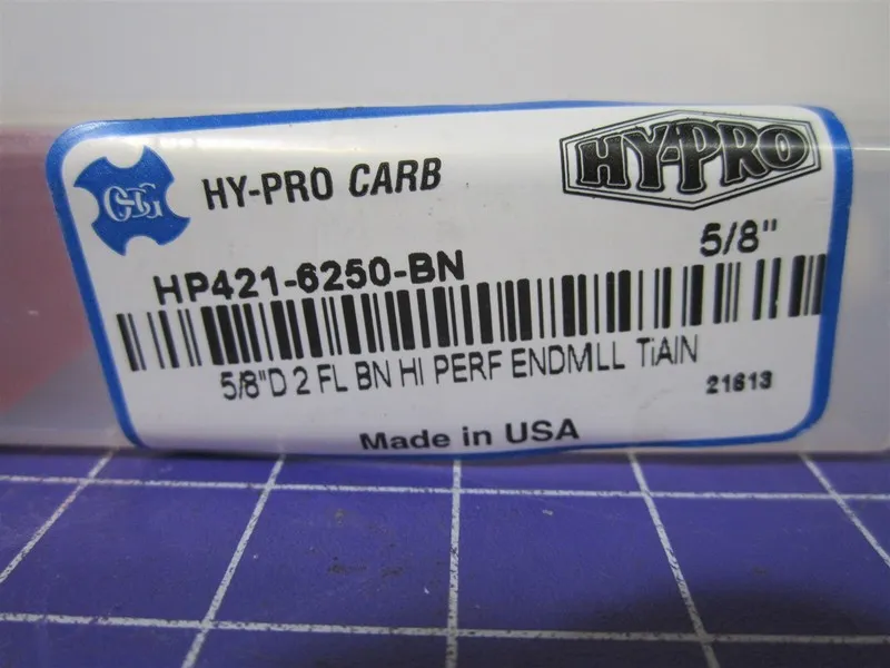 Режущий инструмент OSG (HP421-6250-BN) 5/8" Ball End Mill 1-1/4" LOC 2F TiAlN So — фото лота 2