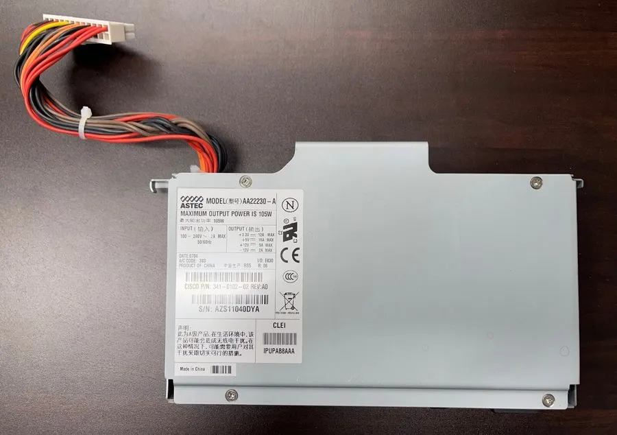 Блок питания Cisco 341-0102-02 / ASTEC AA22230-A 105W AC Power Supply