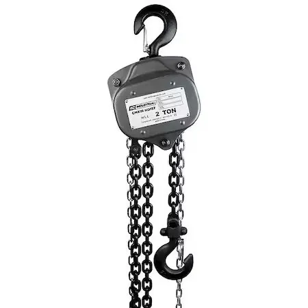 Таль Oz Lifting Products Ozind020-40Ch Manual Chain Hoist, 40 Ft Chain L, Gray — фото лота 1