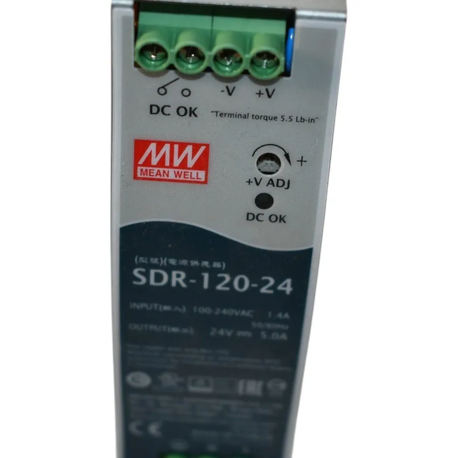 Блок питания MEAN WELL SDR-120-24 24V 5A 120W DIN Rail Power Supply 100-240VAC D
