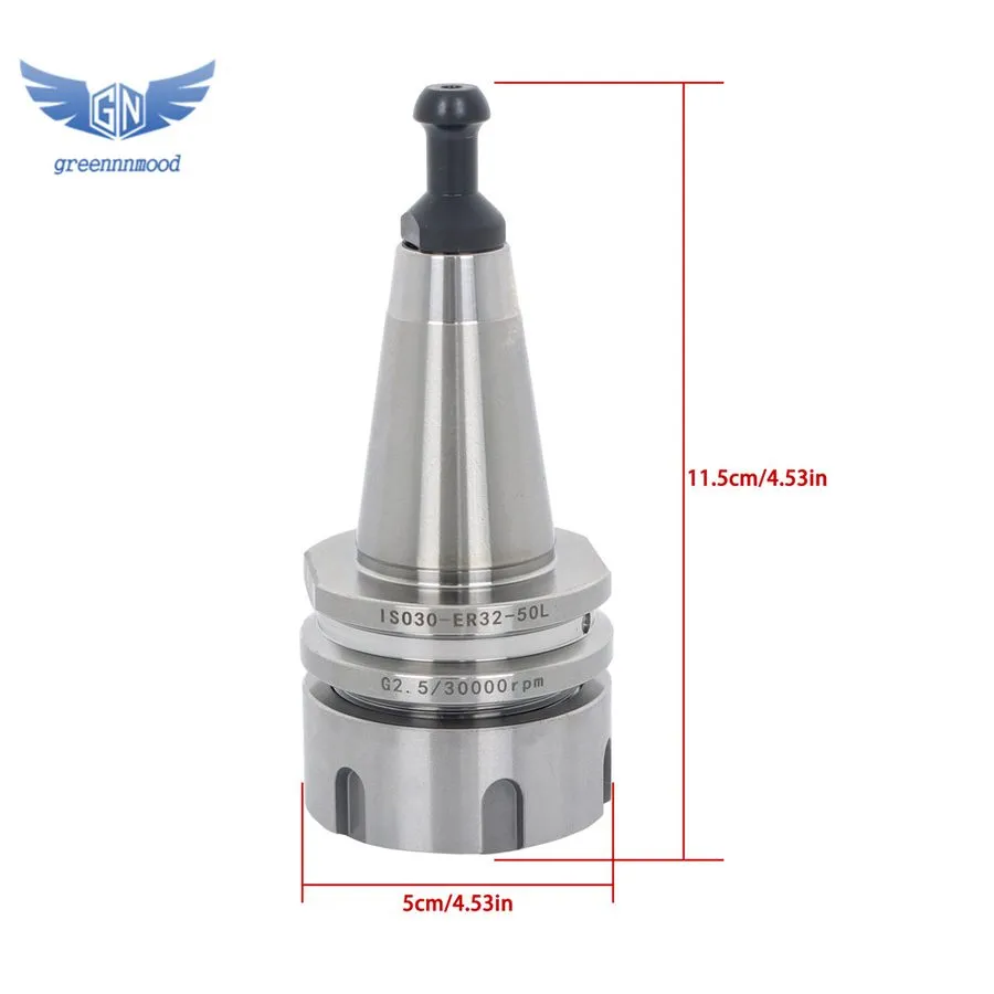 Патрон ISO30-ER32-50 Collet Chuck Tool Holder G2.5 30k CNC Router Nickel X 8