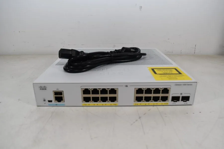 Коммутатор Cisco C1000-16P-2G-L 16-Port Gigabit PoE+ Managed Switch 2x SFP 120W