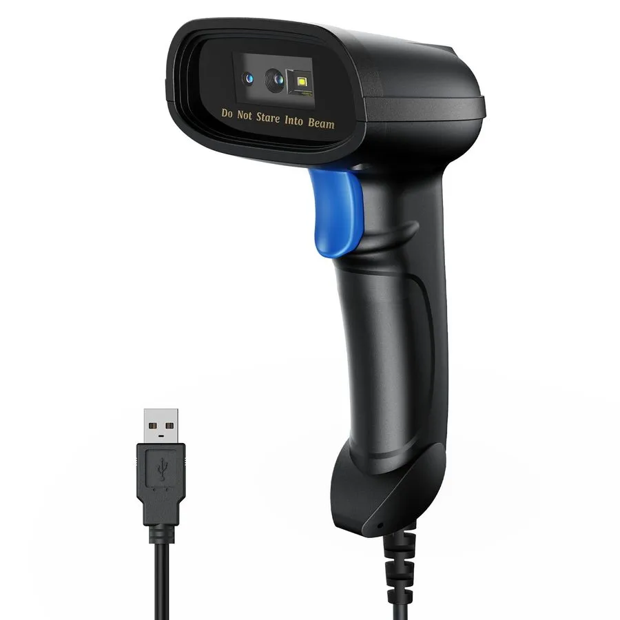 Сканер штрих-кода EYH2 Handheld USB 2D Barcode Scanner, Wired Automatic QR Code  — фото лота 1