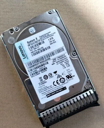 Жёсткий диск Lenovo IBM SAS HDD 1.2TB 10k SAS 6G SFF FRU 00AJ147 00AJ146 PN 00AJ