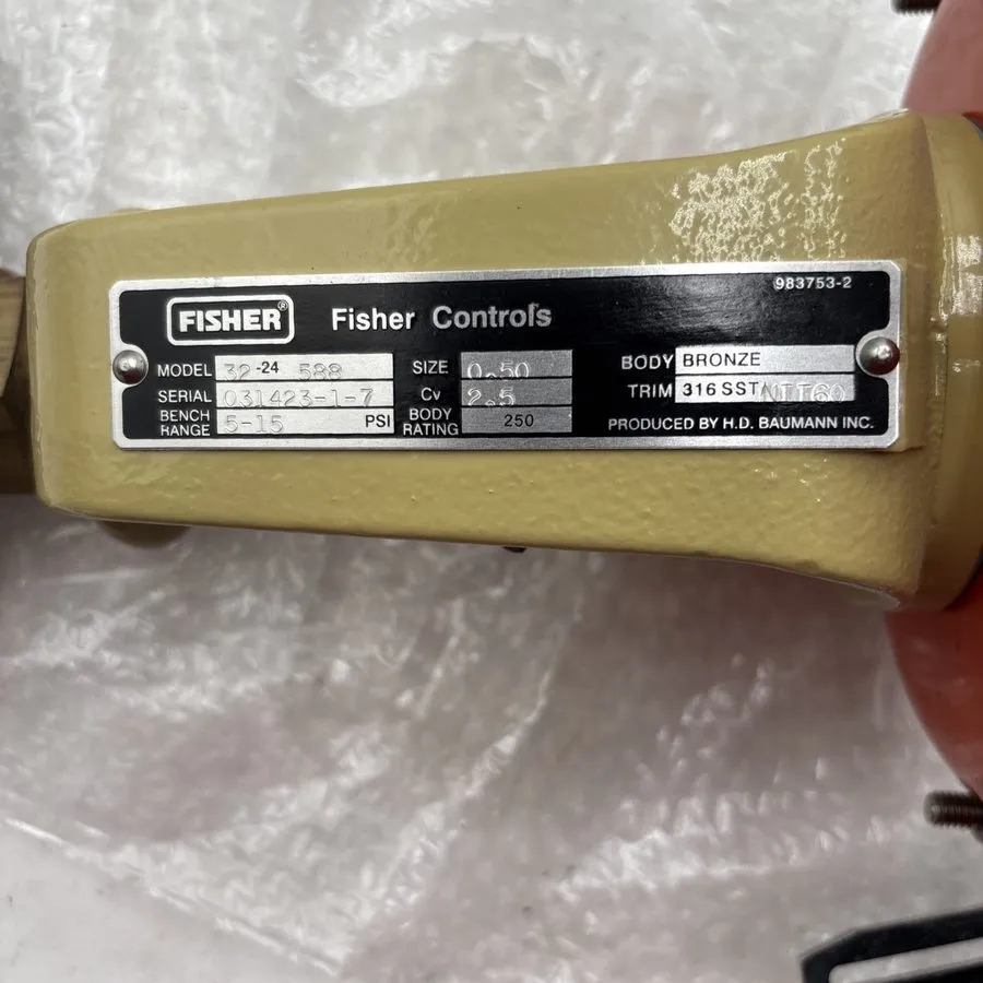 Клапан 2" Fisher Baumann 32-24588 CL250 Bronze Threaded Control Valve CV 50