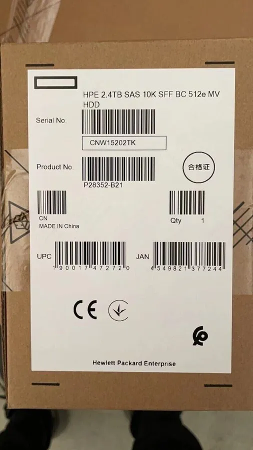 Жёсткий диск HPE P30562-001 P28352-B21 2.4TB SAS 12G 10K 2.5" SFF Gen10+ HDD Har