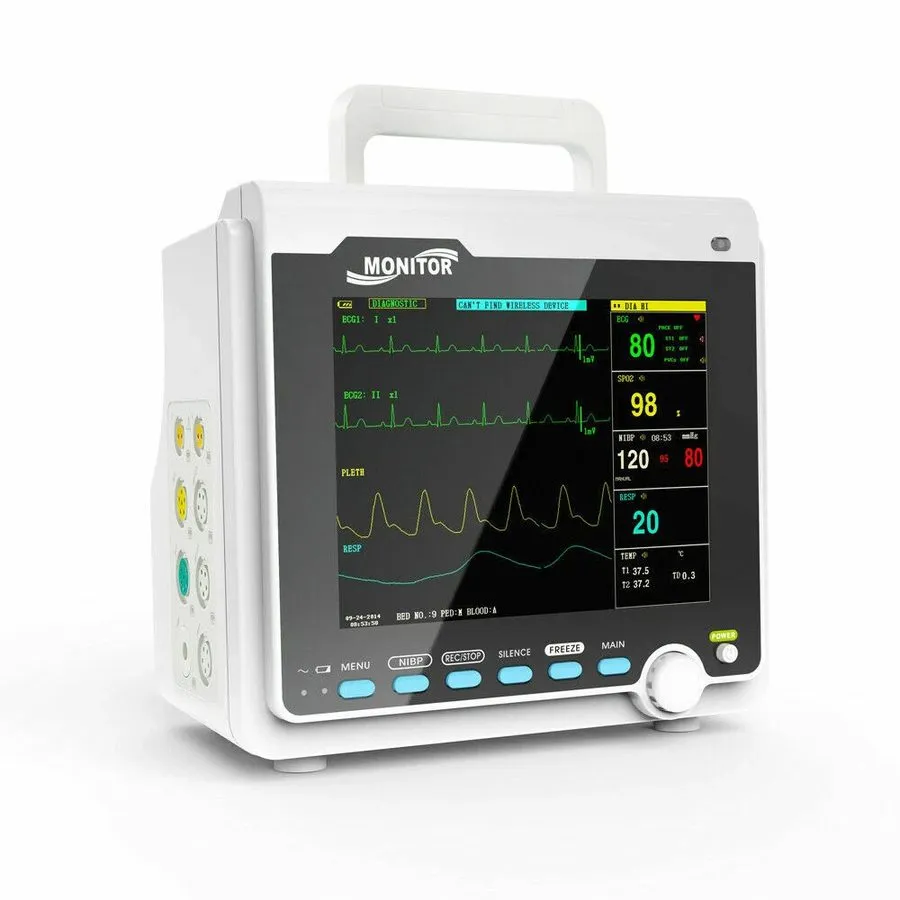 Электрокардиограф SR6000 Patient Monitor ICU CCU Vital Signs ECG,NIBP,SPO2,PR,TE