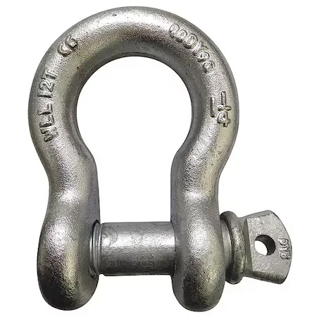 Такелажная скоба Zoro Select 55Ay26 Anchor Shackle, 36, 000 Lb, Alloy Steel
