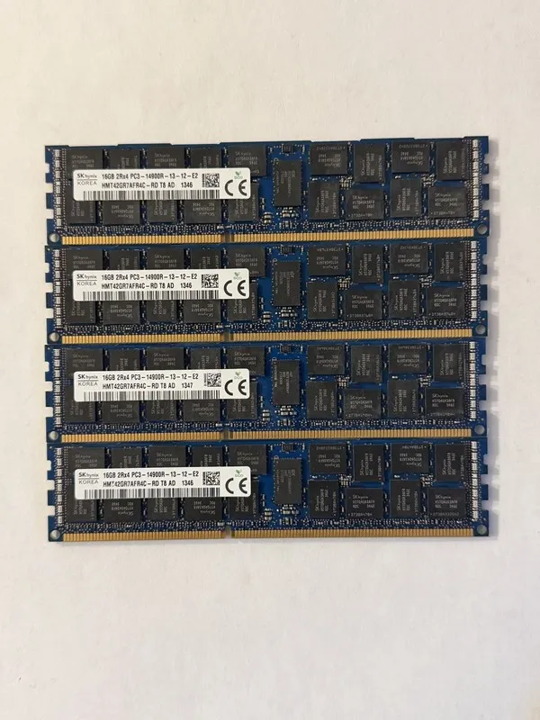 Модуль памяти 64GB (4x16GB) SK Hynix HMT42GR7AFR4C-RD DDR3-1866 PC3-14900R ECC R