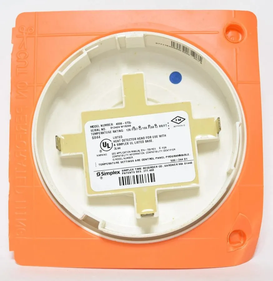Оборудование пожарной сигнализации SET OF 10 Simplex 4098-9733 Addressable Heat