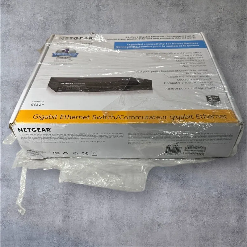 Коммутатор NETGEAR GS324 24-Port Gigabit Ethernet Unmanaged Switch Black