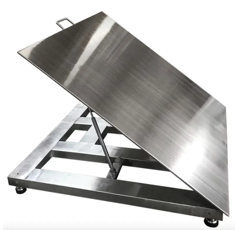 Весы OP-916SS-LT NTEP 4'x 4' Wash down Lift-Top Stainless Steel Floor Scale 5K C