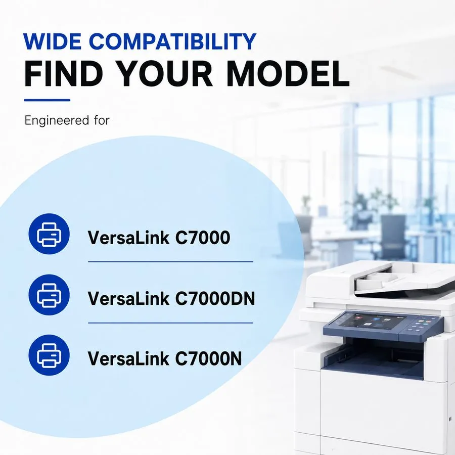 Сервер 8 High Capacity Toner Chip для Xerox VersaLink C7000, C7000N, C7000DN Ref
