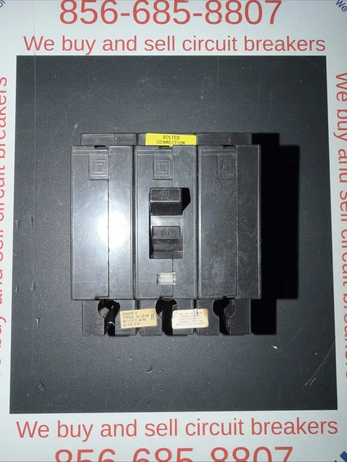 Автоматический выключатель Square D EHB34030 30A 3-Pole 480V AC Bolt-On Molded C