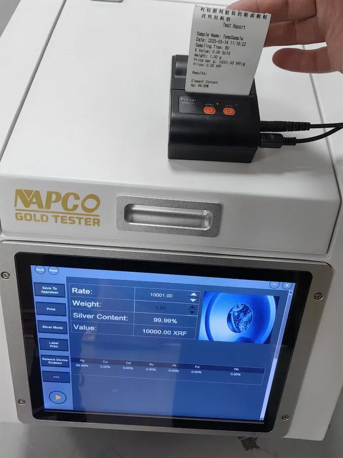 Анализатор спектра 24K Gold XRF Spectrum Analyzer Gold platinum Purity Density 7 — фото лота 2
